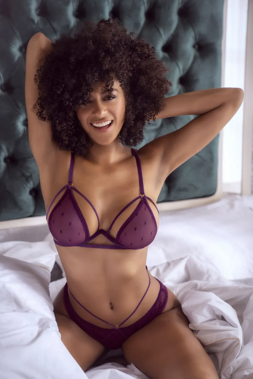 Mapale 8870 Two Piece Lingerie Set Color Wine