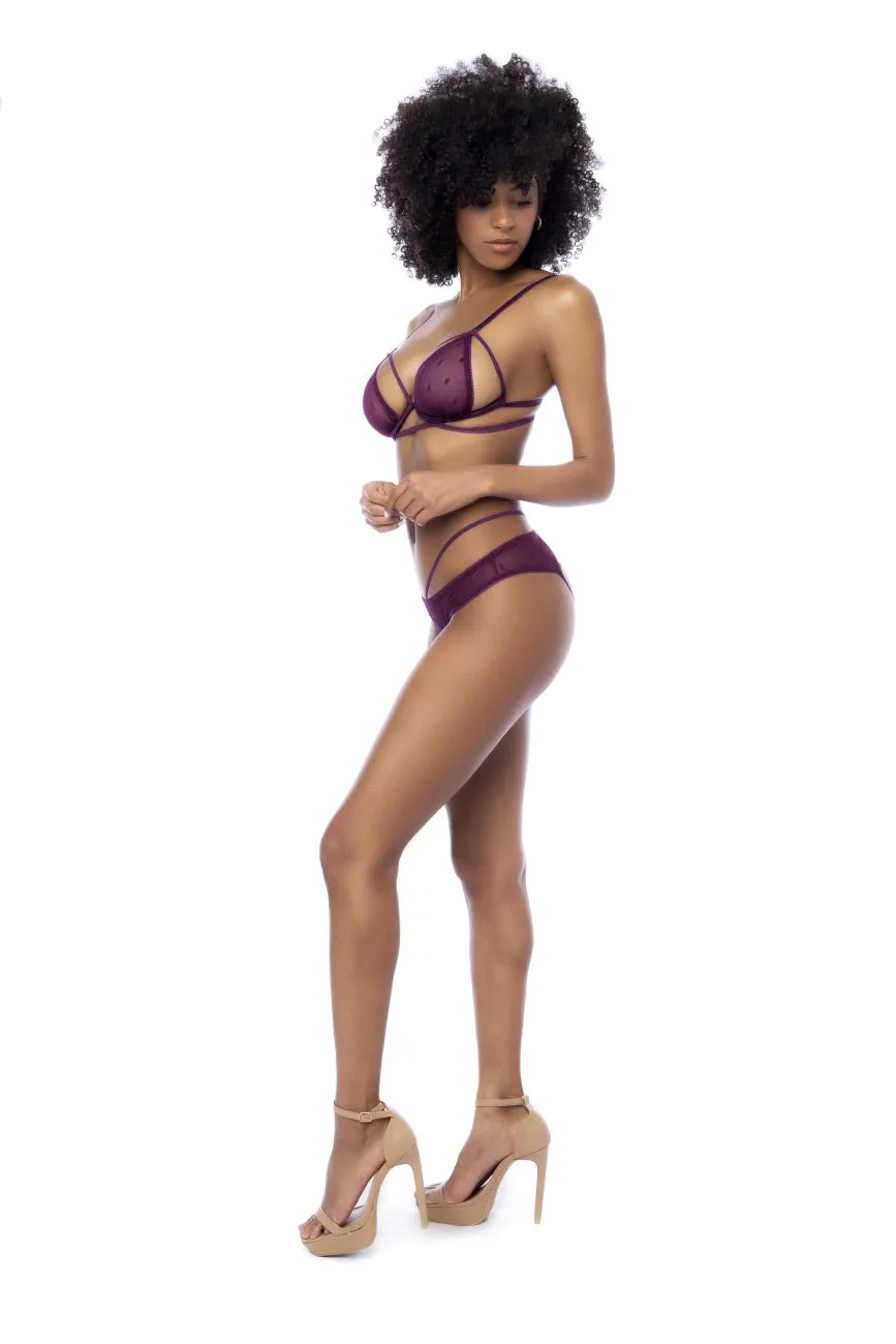 Mapale 8870 Two Piece Lingerie Set Color Wine