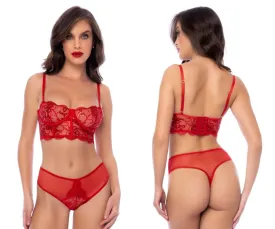 Mapale 8895 Two Piece Lingerie Set Color Red