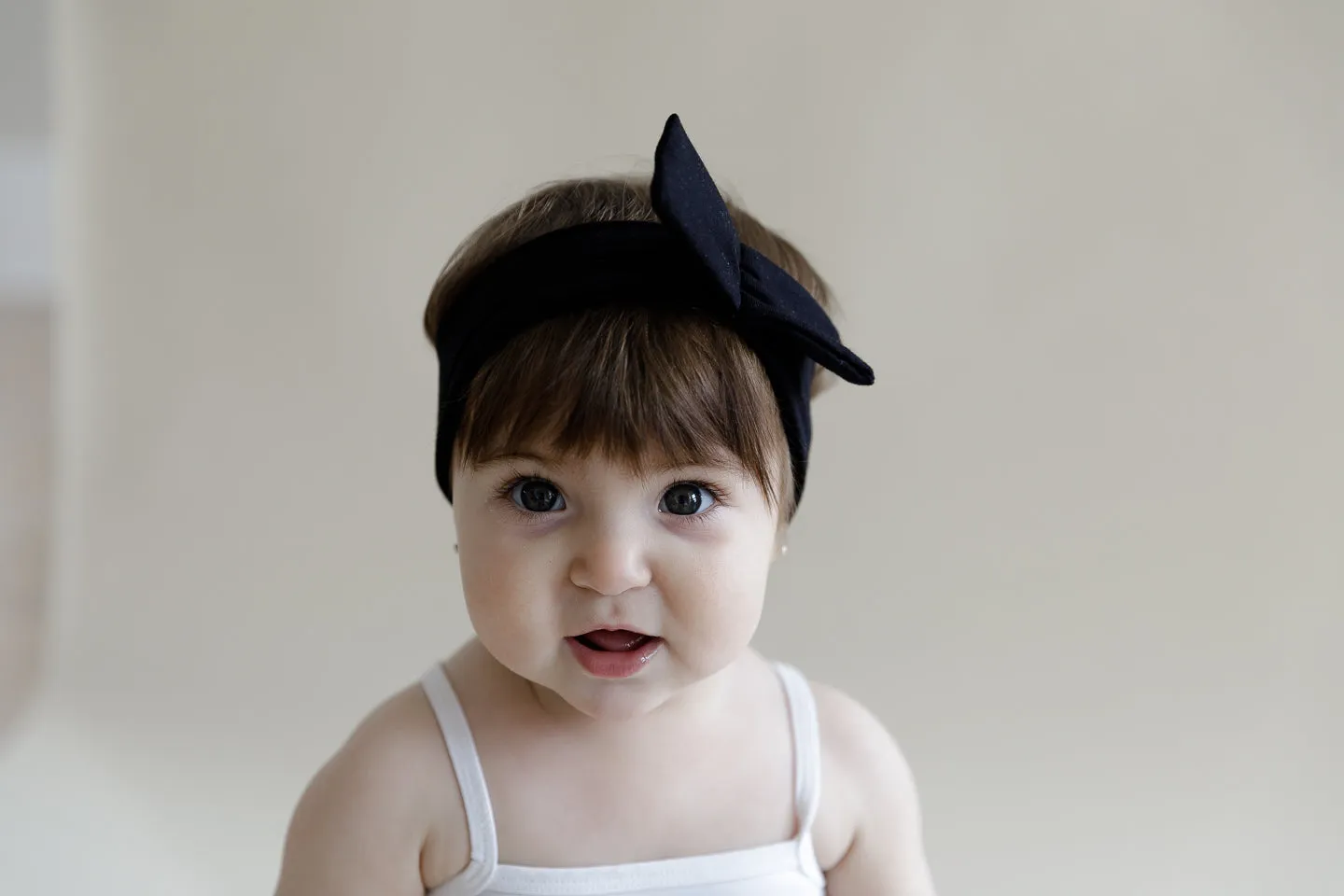 Mini Bow Headwrap // White