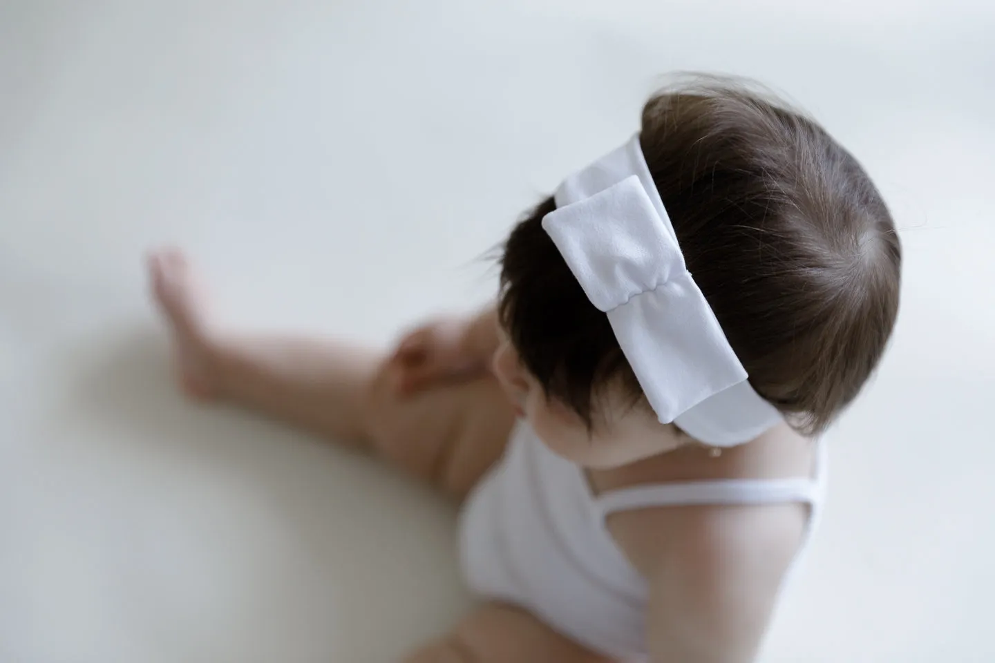 Mini Bow Headwrap // White