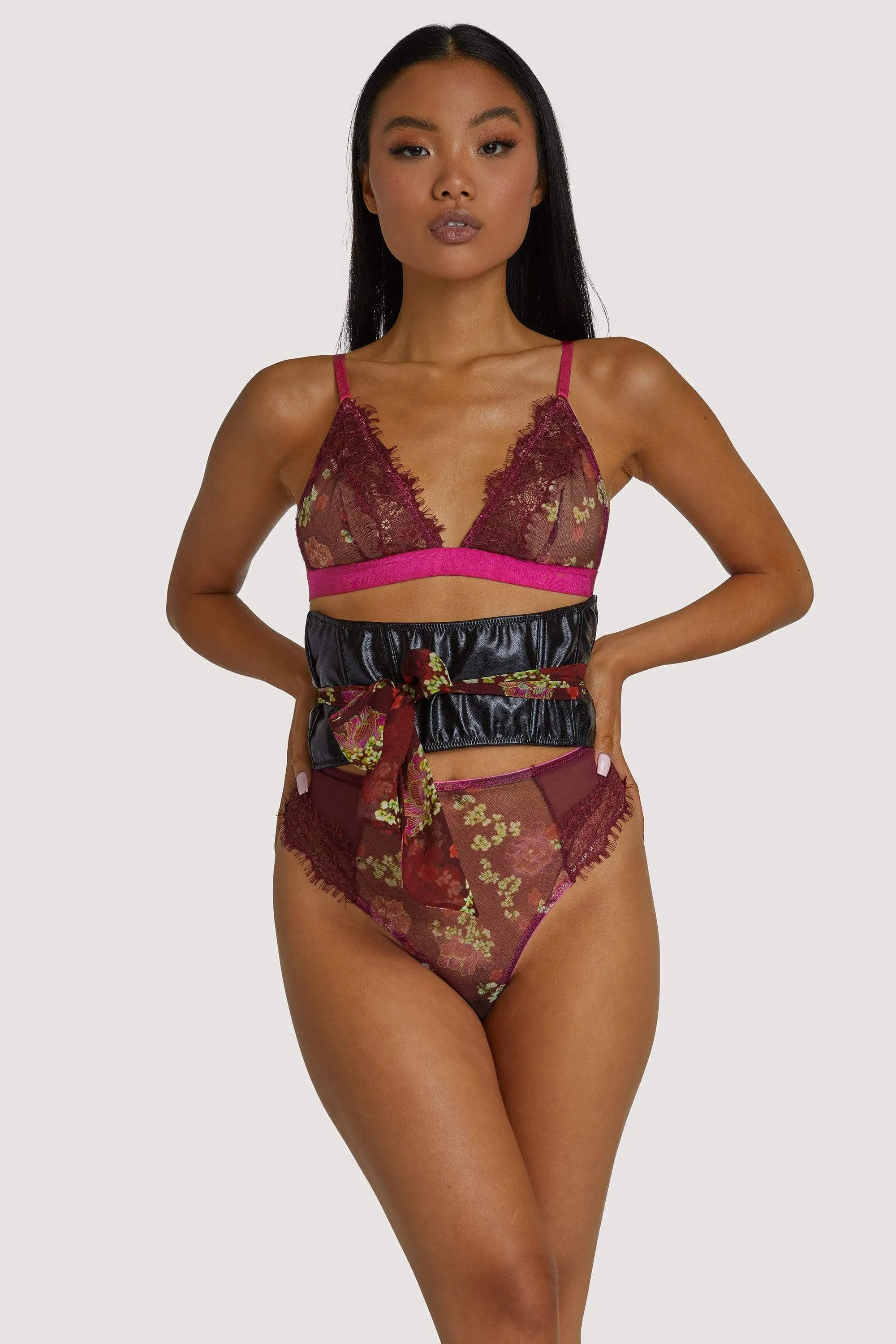 Neve Kimono Print High Waist Brief