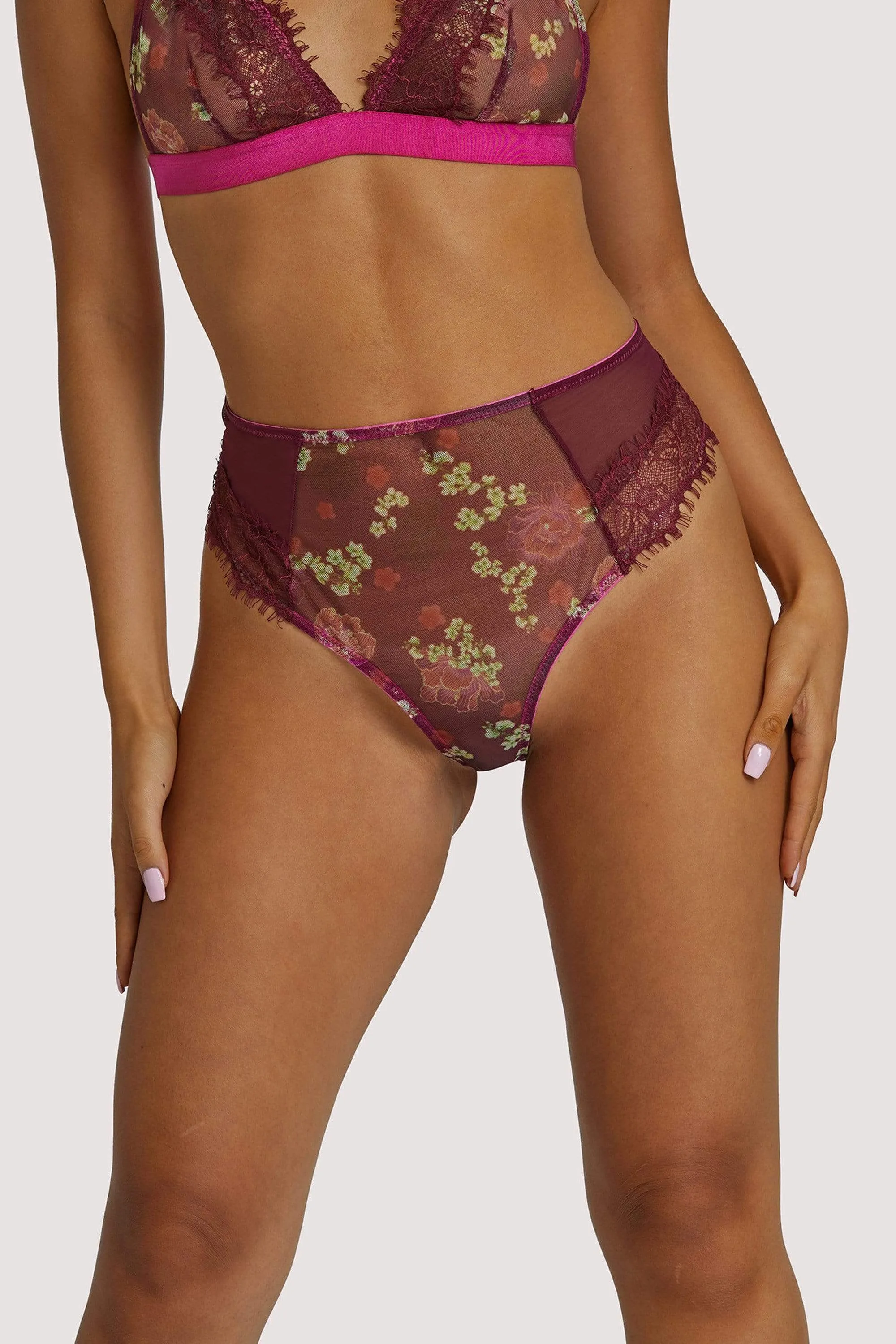 Neve Kimono Print High Waist Brief