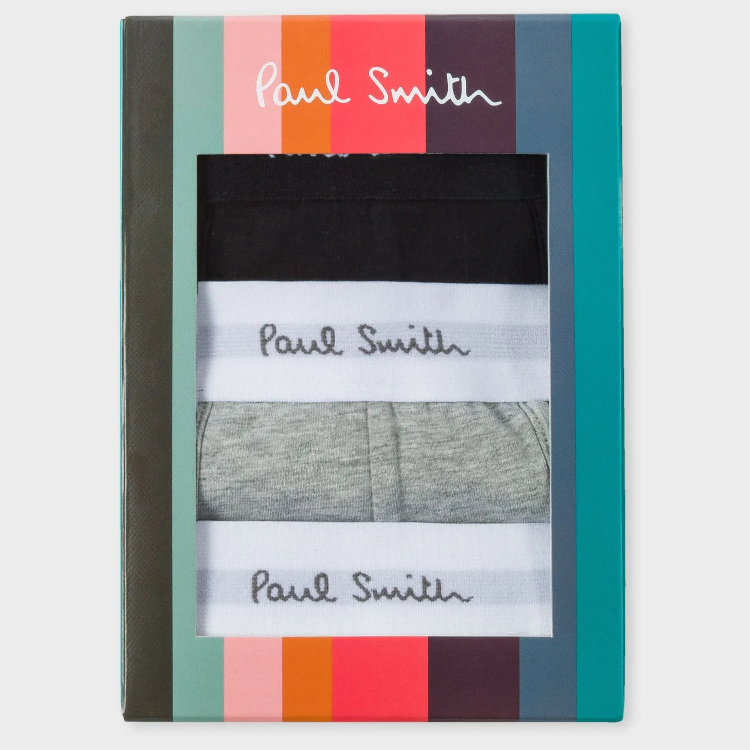 Paul Smith - Men's Classic Boxer Briefs Three Pack in Black, White and Grey