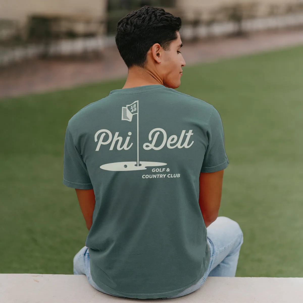 Phi Delt Comfort Colors Par For The Course Short Sleeve Tee