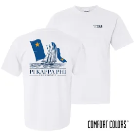 Pi Kapp Comfort Colors White Seafarer Short Sleeve Tee