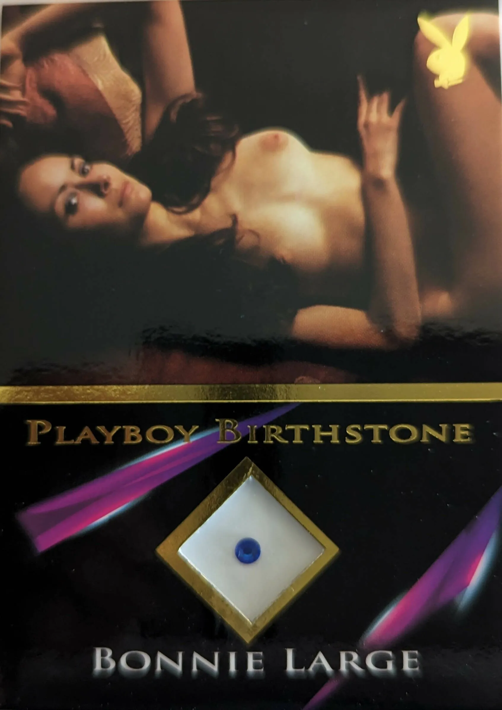 PLAYBOY'S SULTRY LACE GOLD BIRTHSTONE BONNIE LARGE