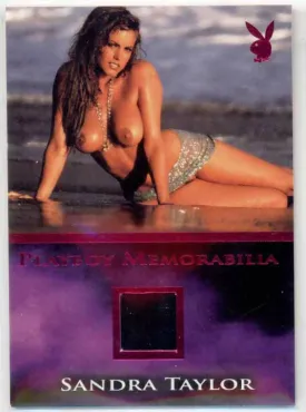 Playboy's Sultry Lace - Pink Foil Memorabilia card - Sandra Taylor