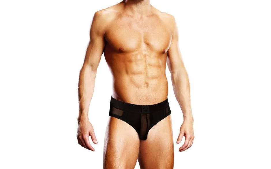 Prowler Mesh Open Back Brief Black