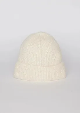 Ripton Textured Beanie - Ivory