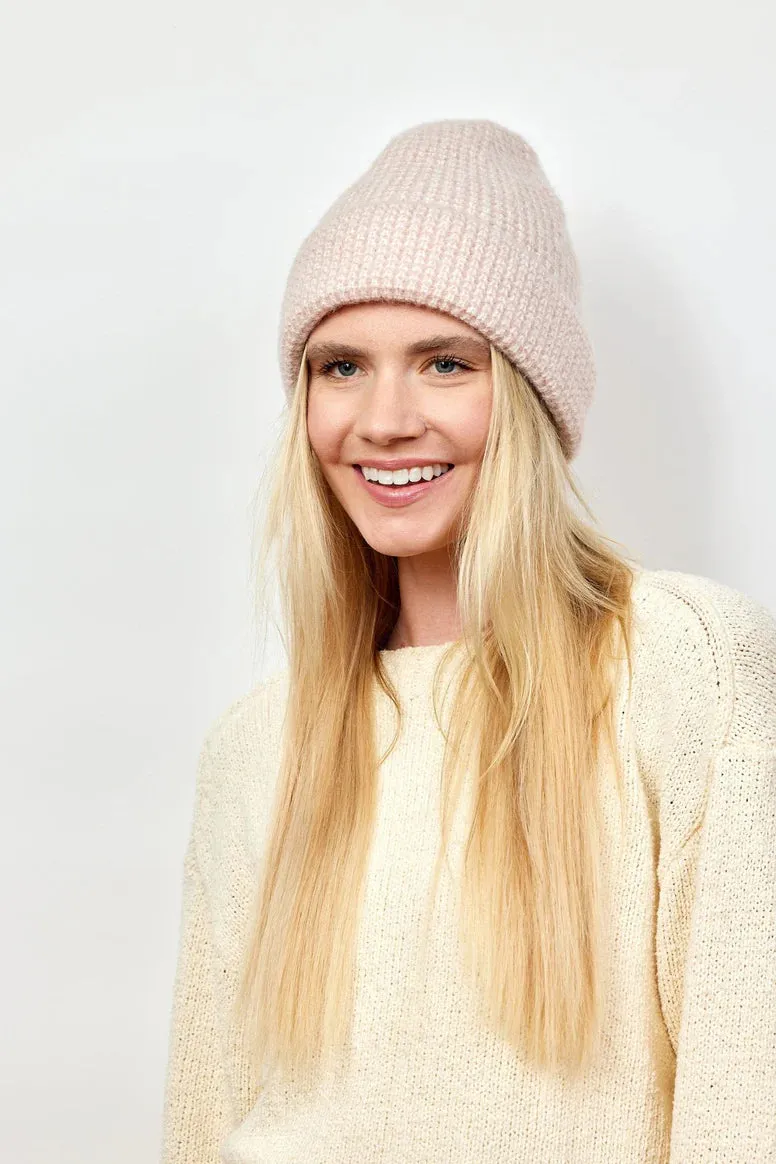 Ripton Textured Beanie - Ivory