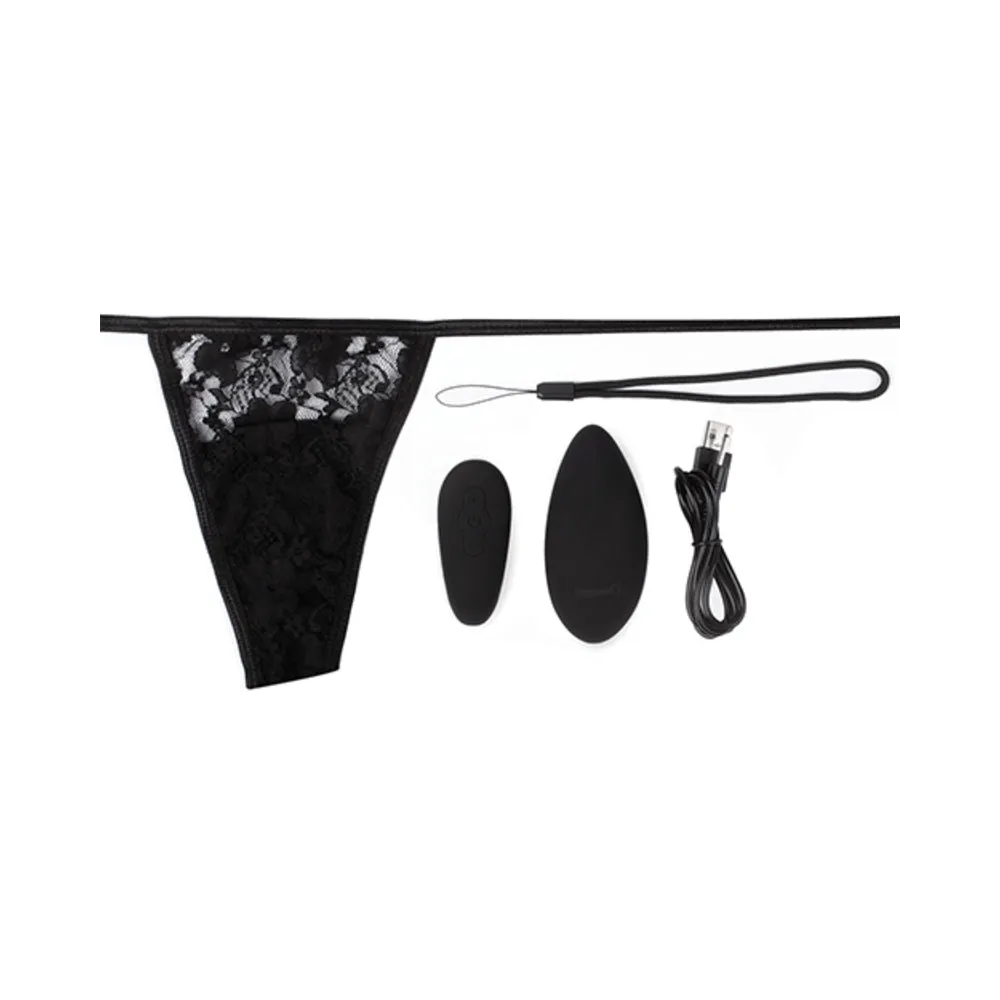 Screaming O Premium Ergonomic Remote Panty Set Black