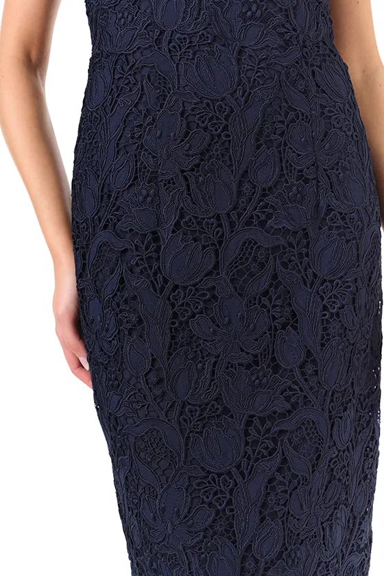 Short Sleeve Lace Sheath