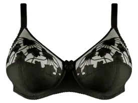 Silhouette Cascade Underwired Bra (Black)