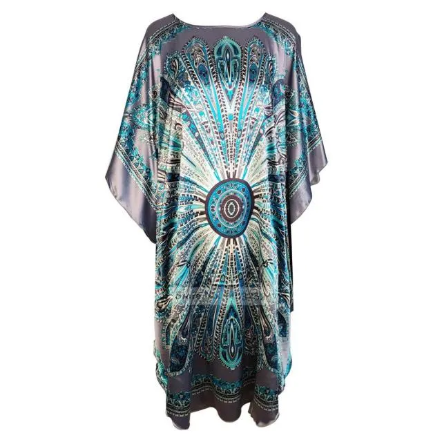 Silk Rayon Robe Bath Gown Nightgown