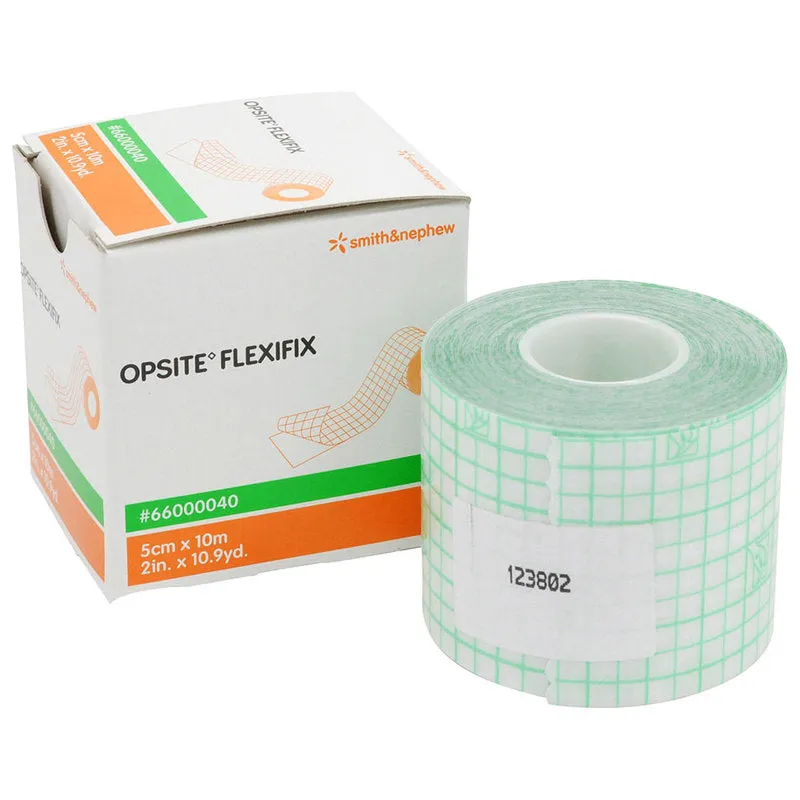 Smith & Nephew 66000040 Opsite Flexifix Transparent Adhesive Film Dressing, Waterproof 5cm x 10m