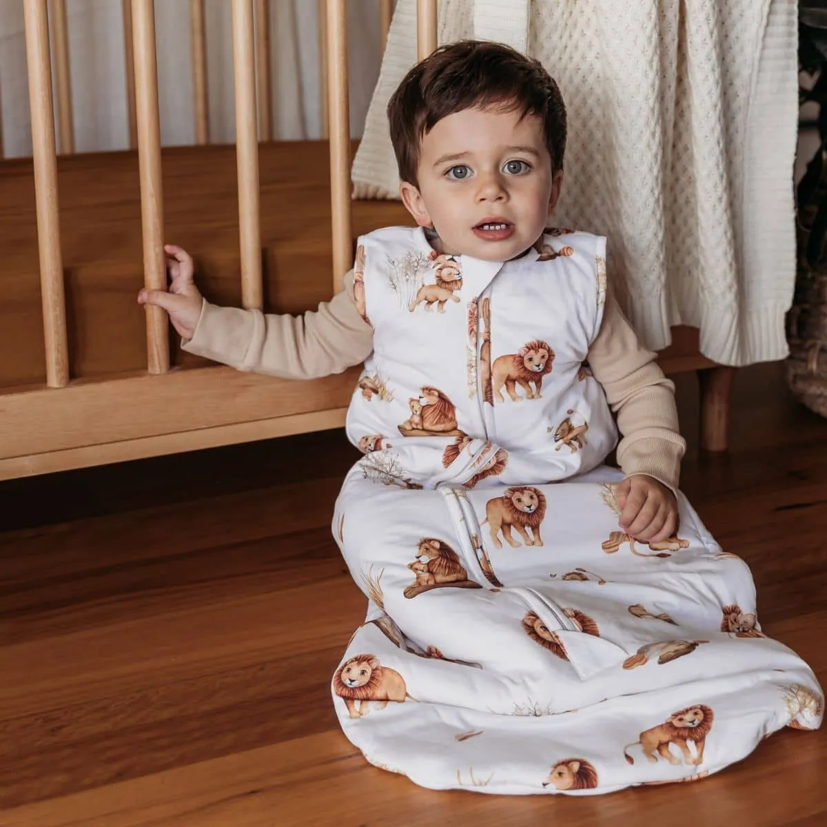 Snuggle Hunny Organic Jersey Sleeping Bag 2.5 TOG - Lion