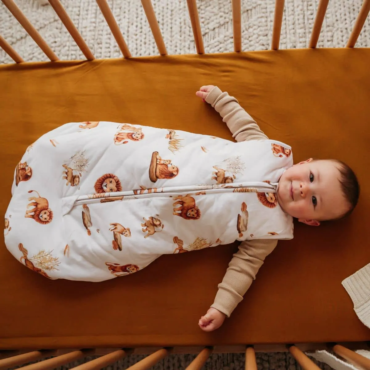 Snuggle Hunny Organic Jersey Sleeping Bag 2.5 TOG - Lion