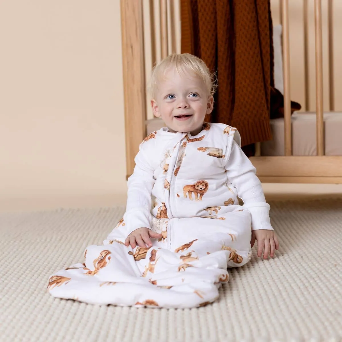 Snuggle Hunny Organic Jersey Sleeping Bag 2.5 TOG - Lion