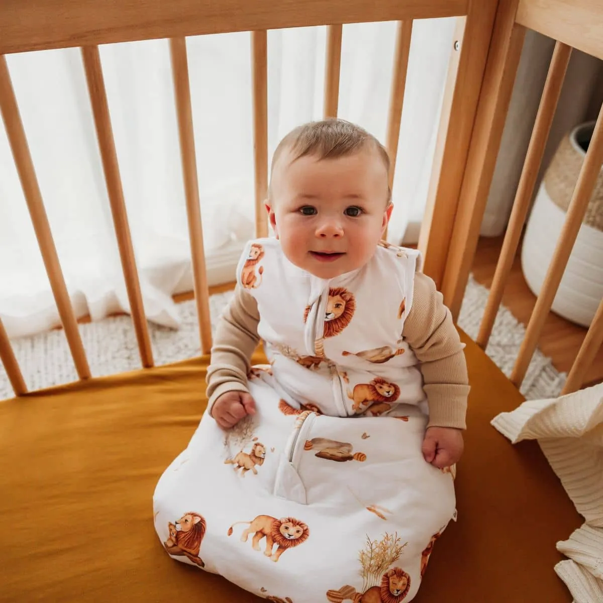 Snuggle Hunny Organic Jersey Sleeping Bag 2.5 TOG - Lion