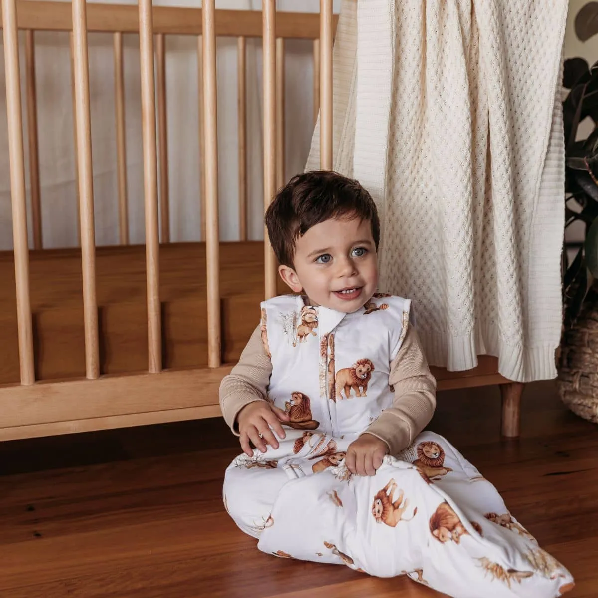 Snuggle Hunny Organic Jersey Sleeping Bag 2.5 TOG - Lion