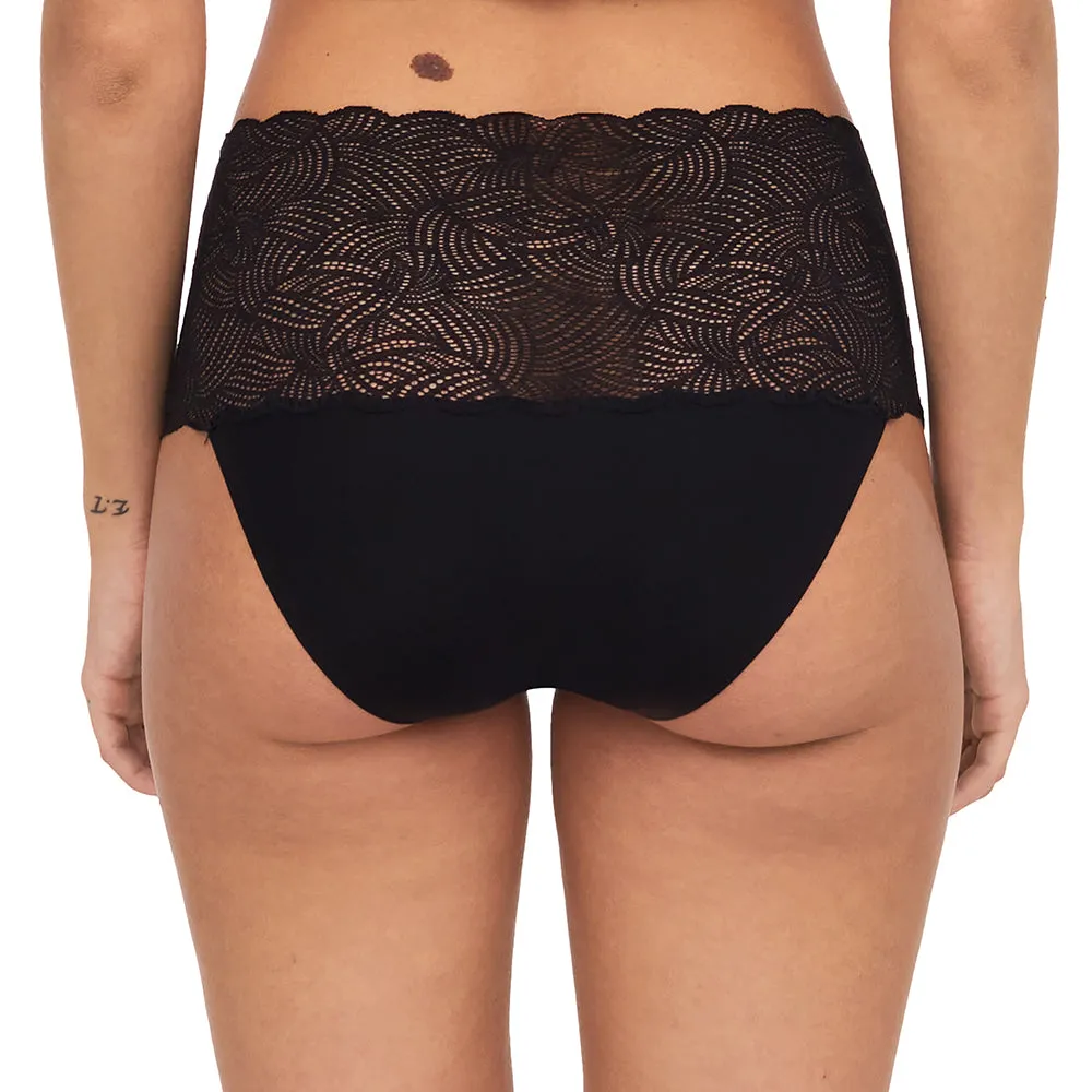 Soft Stretch Lace High Waist Briefs