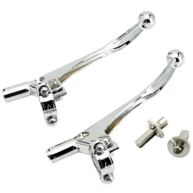 Stock Triumph Style Brake & Clutch Lever Set - 7/8 inch