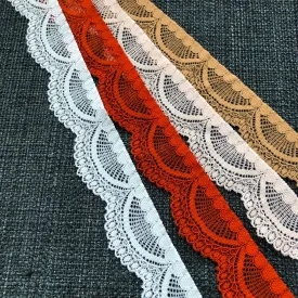 Stretch Lace #205 - 1 1/8" Dye to Match Lace