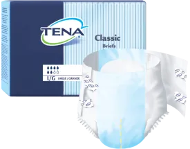 Tena 67720 Classic Briefs, Medium (34"-47") White