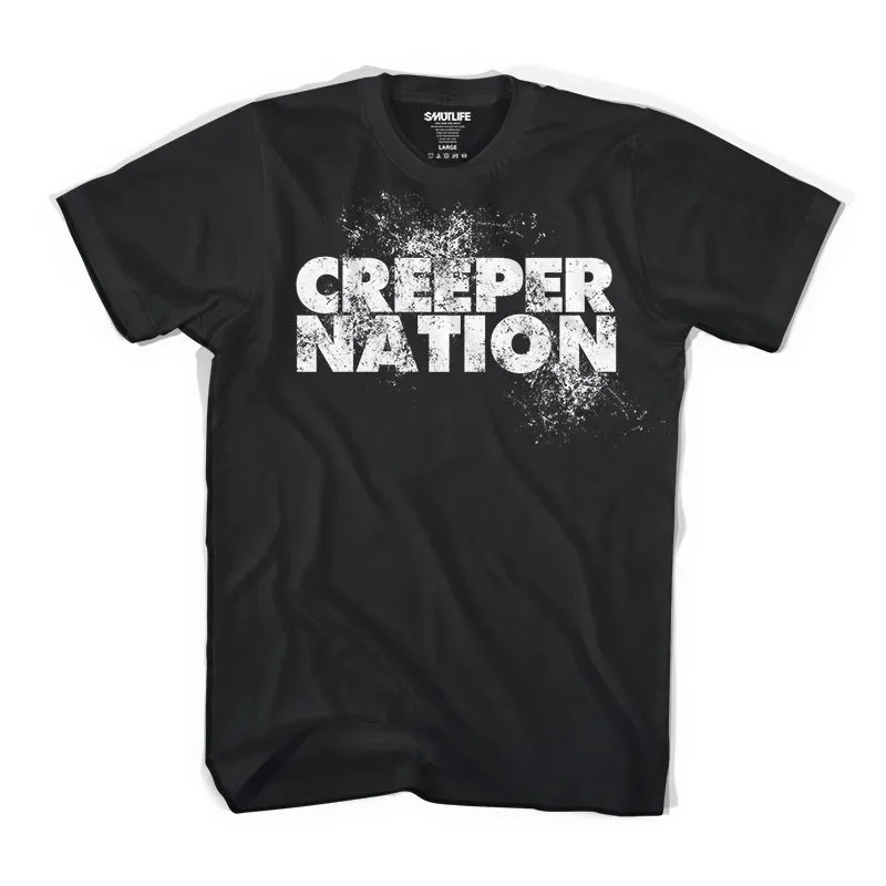 The CREEPER NATION Splatter Men's T-Shirt | SMUTLIFE