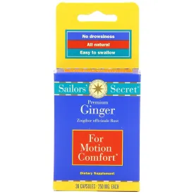 Trident Sailors' Secret Premium Ginger Remedy for Motion Sickness