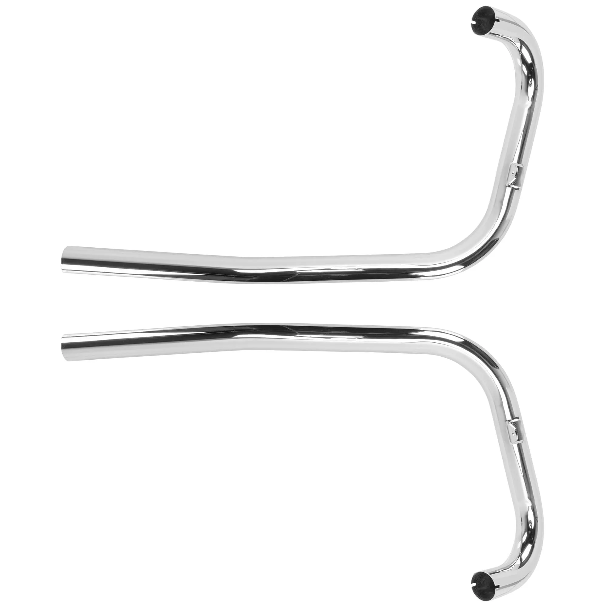 Triumph 1-3/4 inch Upswept Drag Exhaust Pipes - Chrome