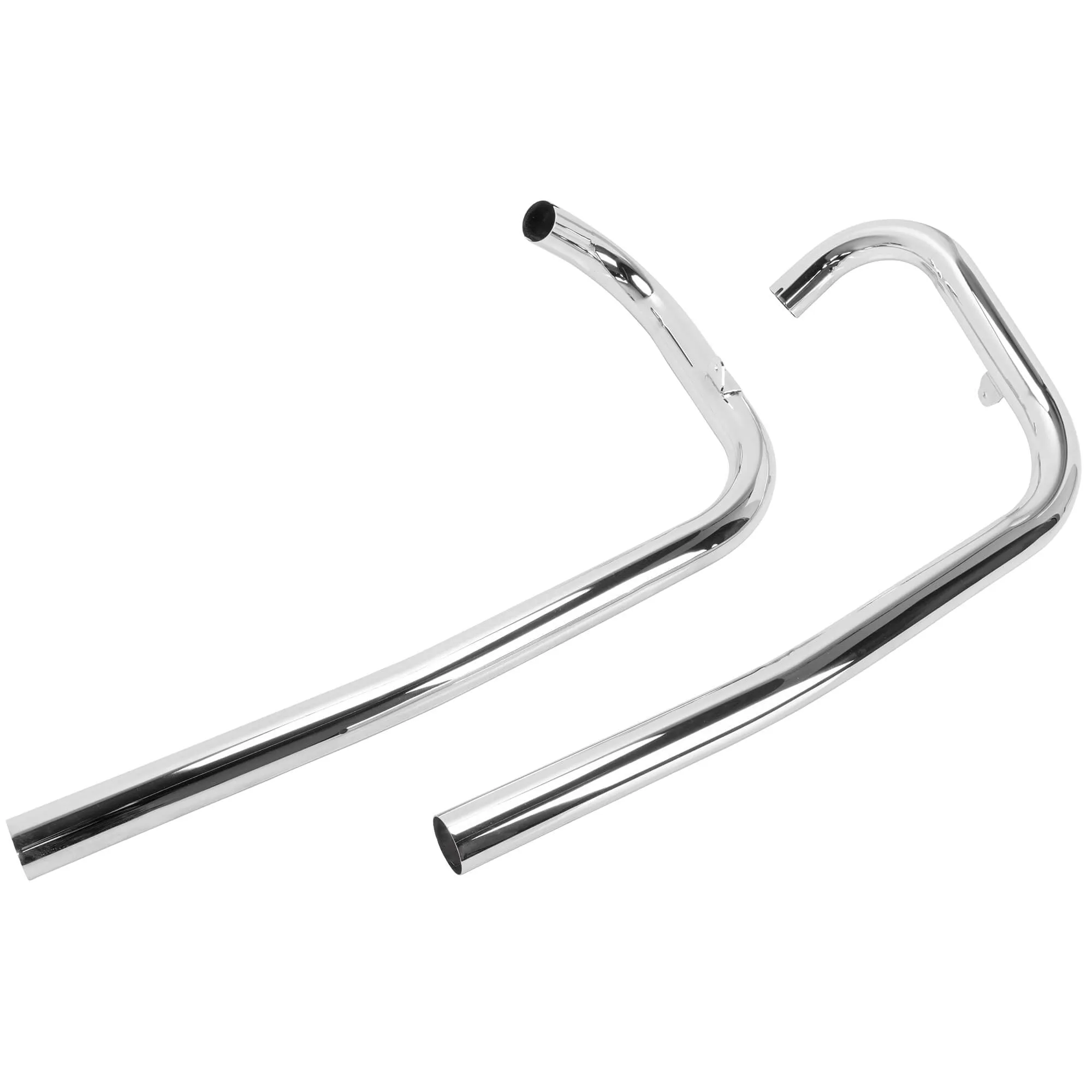 Triumph 1-3/4 inch Upswept Drag Exhaust Pipes - Chrome