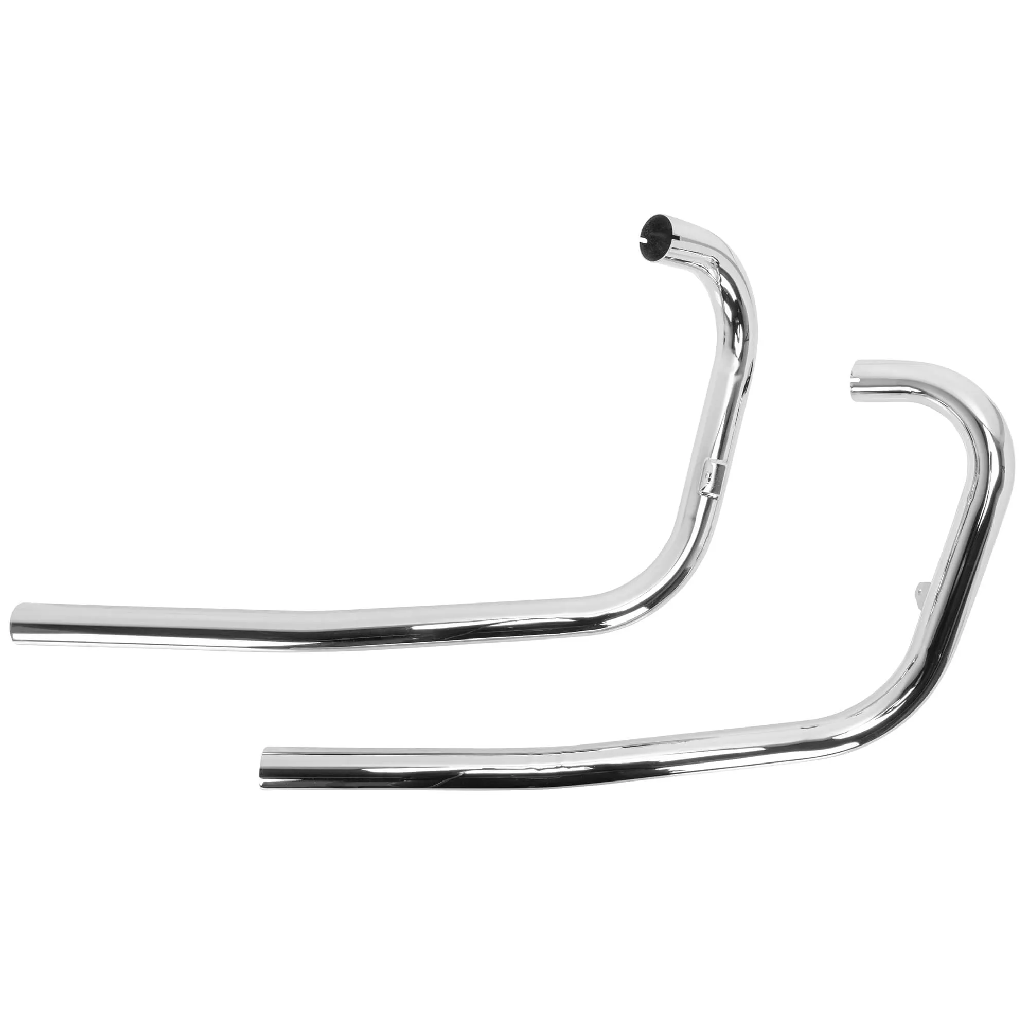 Triumph 1-3/4 inch Upswept Drag Exhaust Pipes - Chrome