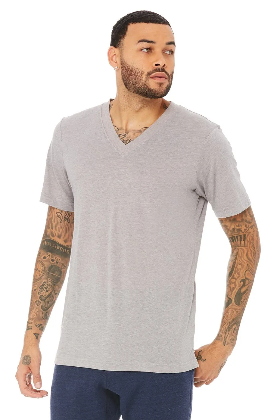 Triumph V-Neck Tee - Athletic Grey Suede Triblend