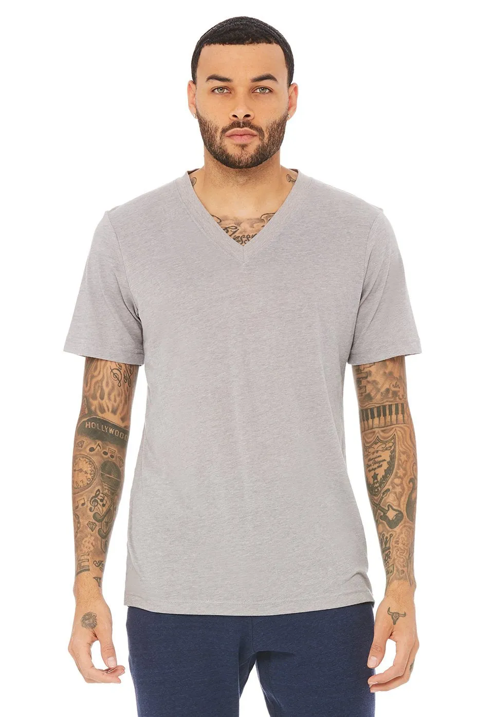 Triumph V-Neck Tee - Athletic Grey Suede Triblend