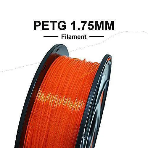 Tronxy 1.75mm PETG Filament Transparent Orange Spool 1KG