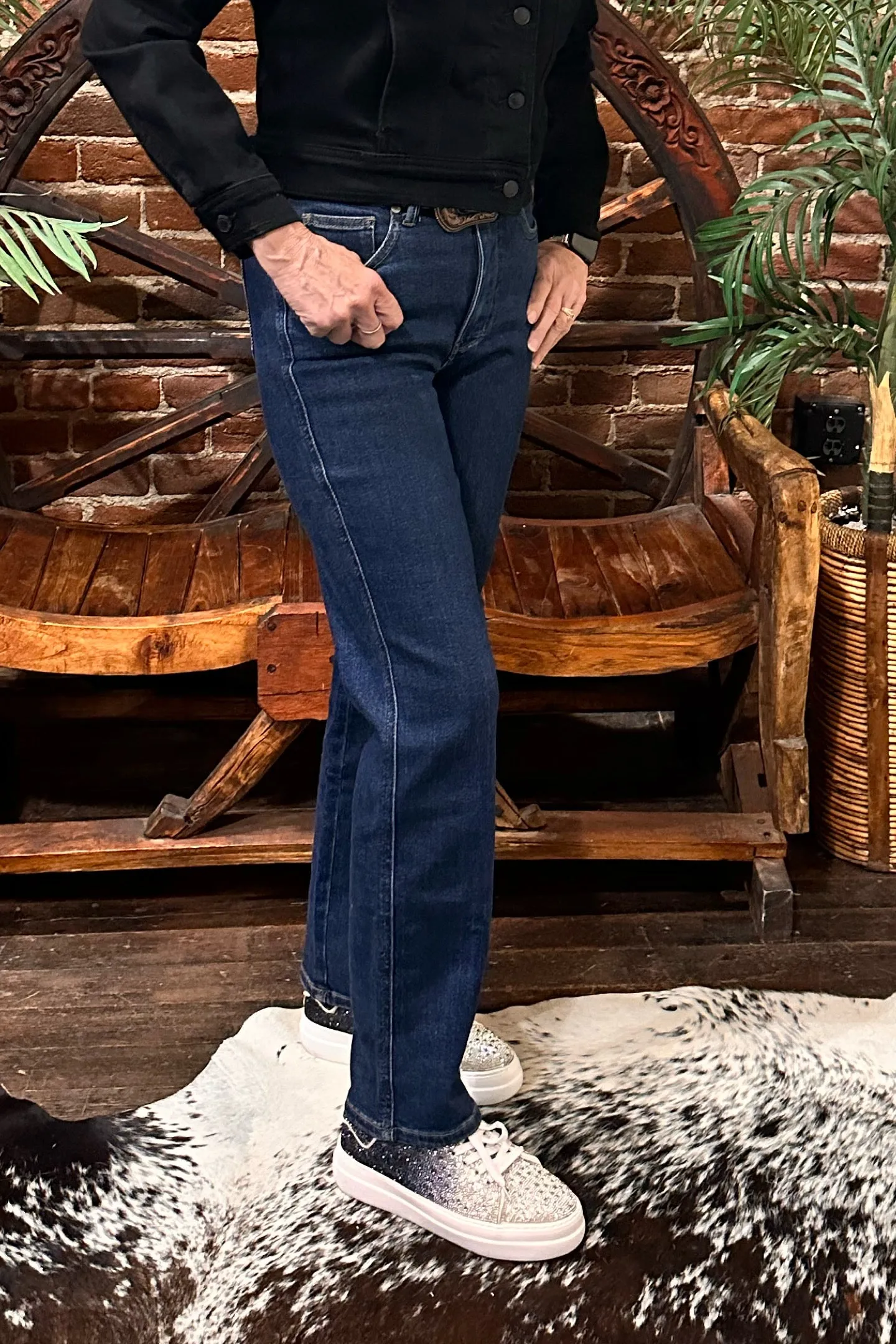 Tummy Control High Rise Straight Jeans by Judy Blue