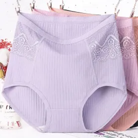 XL-6XL Plus Size High Waist Panties Women Cotton Underwear Comfortable Elastic Soft Large Elastic Soft Ladies Seamless Briefs