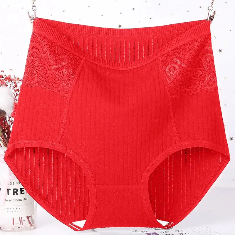 XL-6XL Plus Size High Waist Panties Women Cotton Underwear Comfortable Elastic Soft Large Elastic Soft Ladies Seamless Briefs