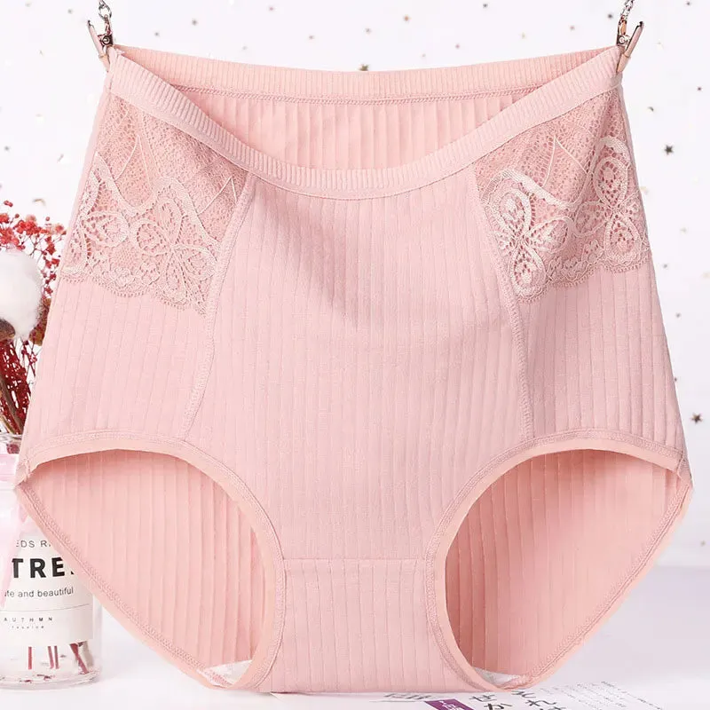 XL-6XL Plus Size High Waist Panties Women Cotton Underwear Comfortable Elastic Soft Large Elastic Soft Ladies Seamless Briefs